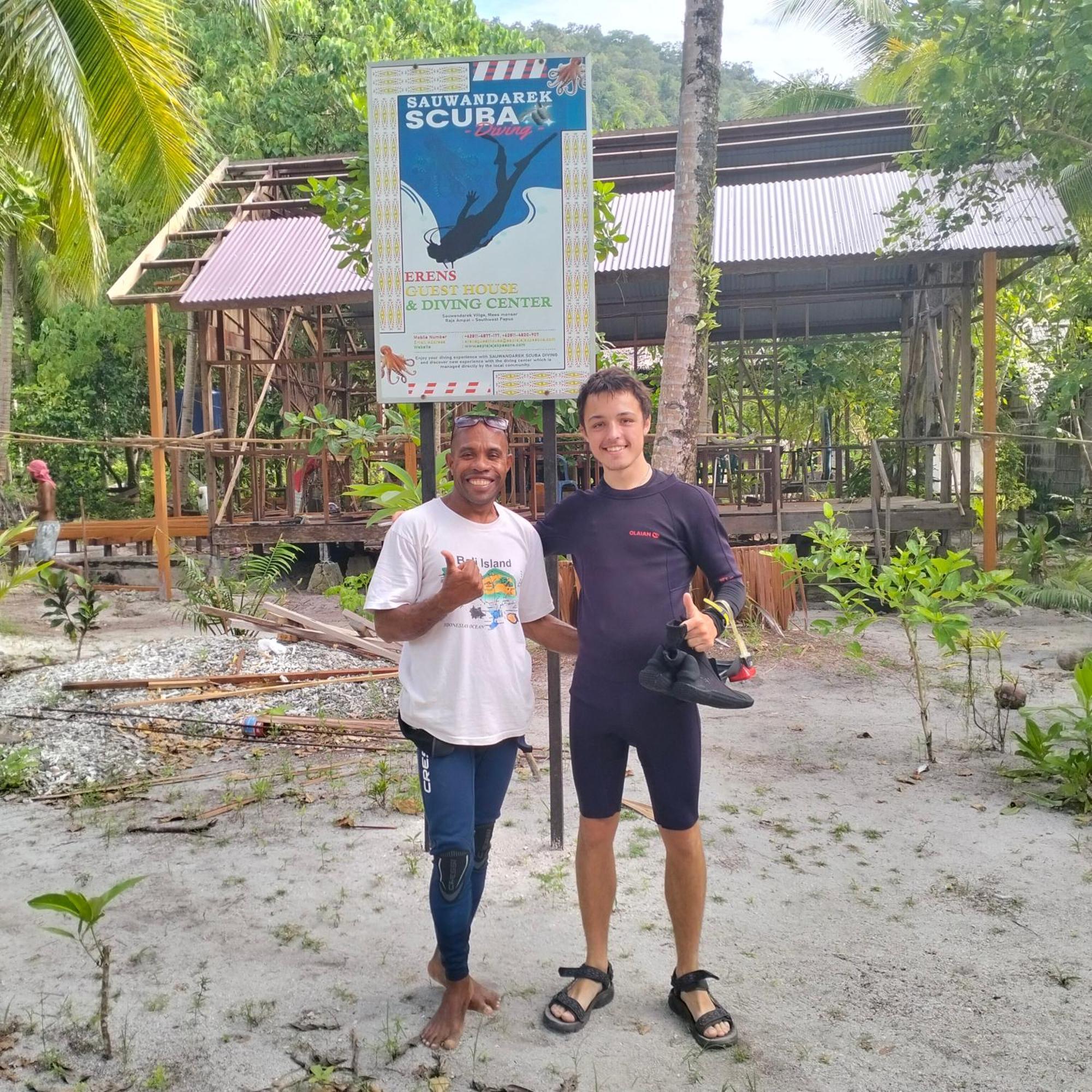 Bruno Raja Ampat Homestay Pulau Mansuar Bagian luar foto